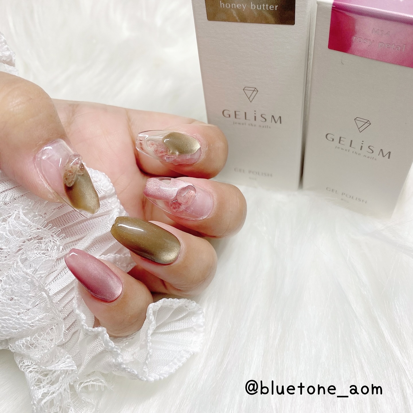 GELiSM (ジェリズム) M14 rosy petal/D-UP/ジェルネイルを使ったクチコミ（1枚目）