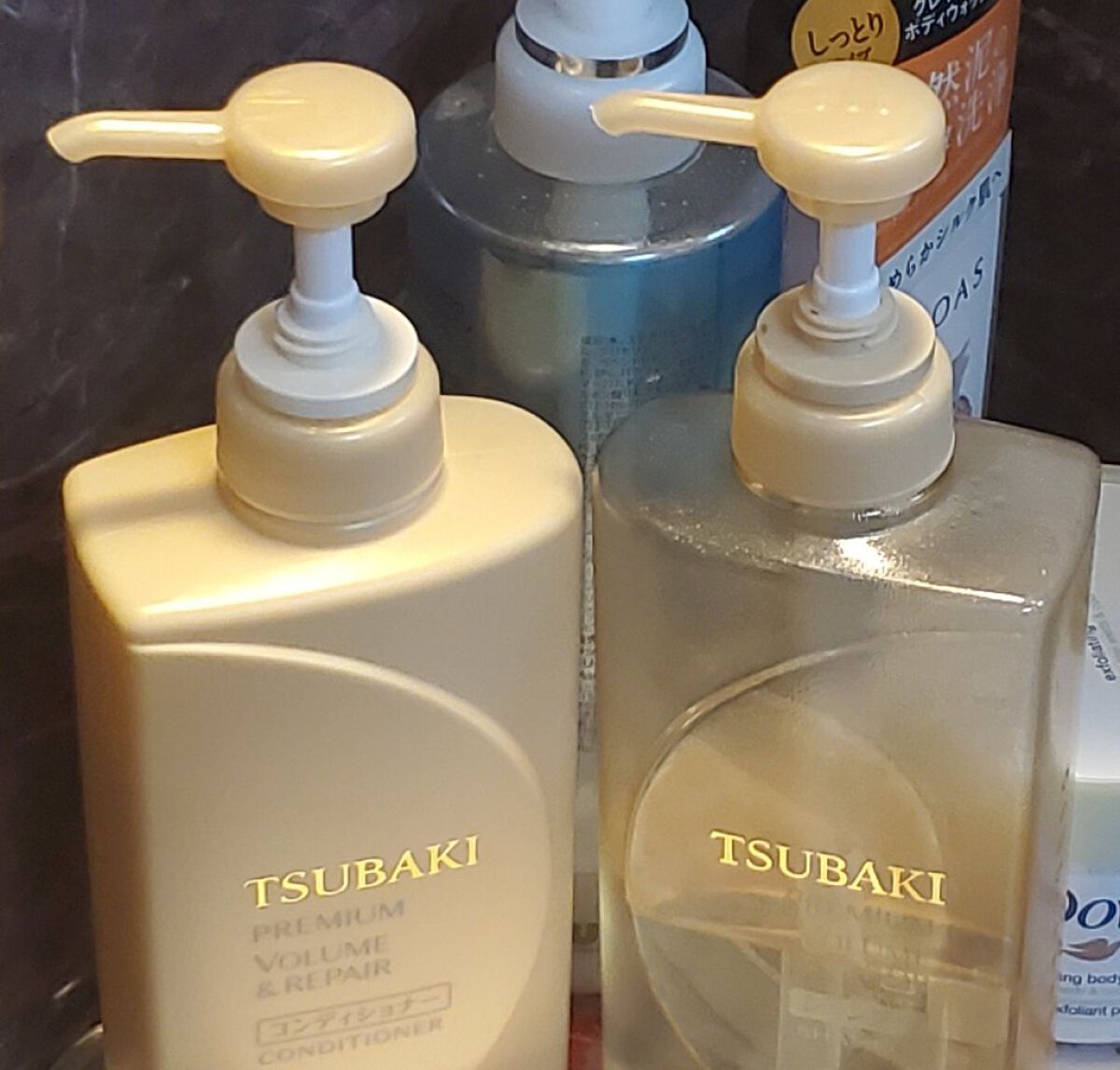 プレミアムリペア シャンプー／ヘアコンディショナー シャンプー 490ml/TSUBAKI/市販シャンプーを使ったクチコミ（1枚目）