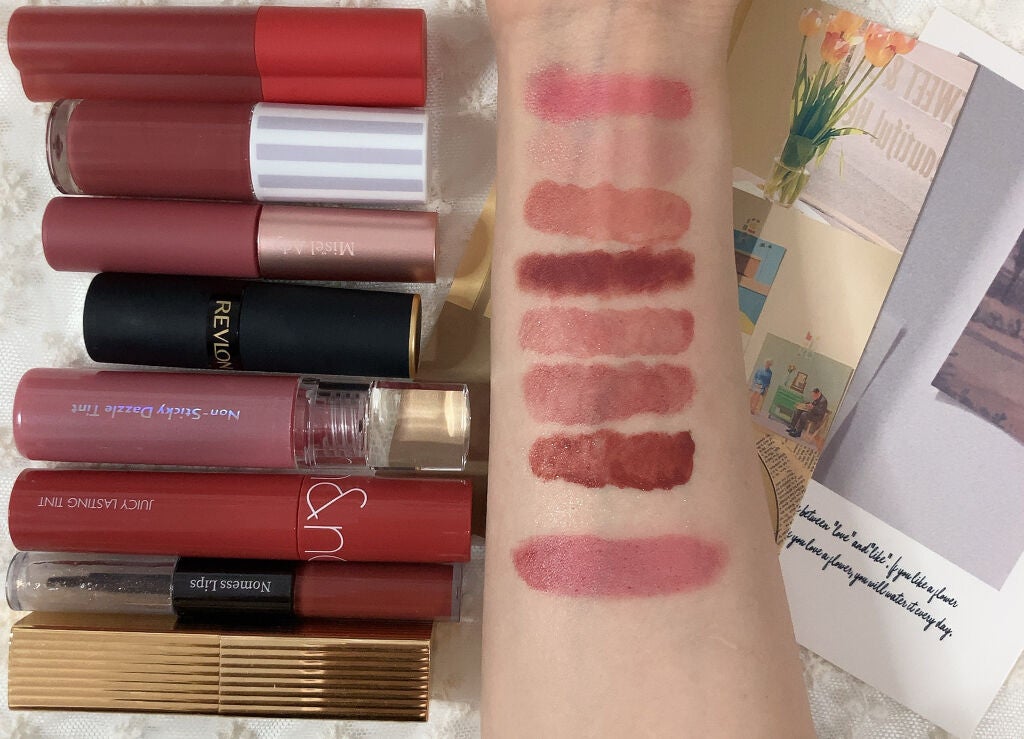 ジューシーラスティングティント/rom&nd/リップティントを使ったクチコミ(9枚目)