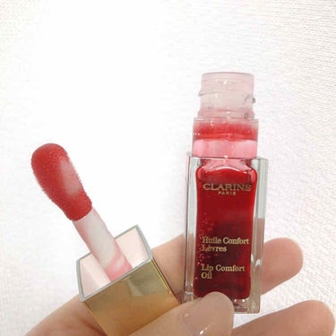 コンフォート リップオイル  03 red berry/CLARINS/リップグロスを使ったクチコミ（2枚目）