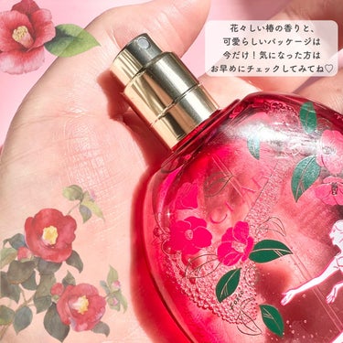 CLARINS フィックス メイクアップ Cのクチコミ「\カメリアコレクション🌺💓/

クラランスといえばの大人気アイテム、フィックスミストから限定の.....」（3枚目）