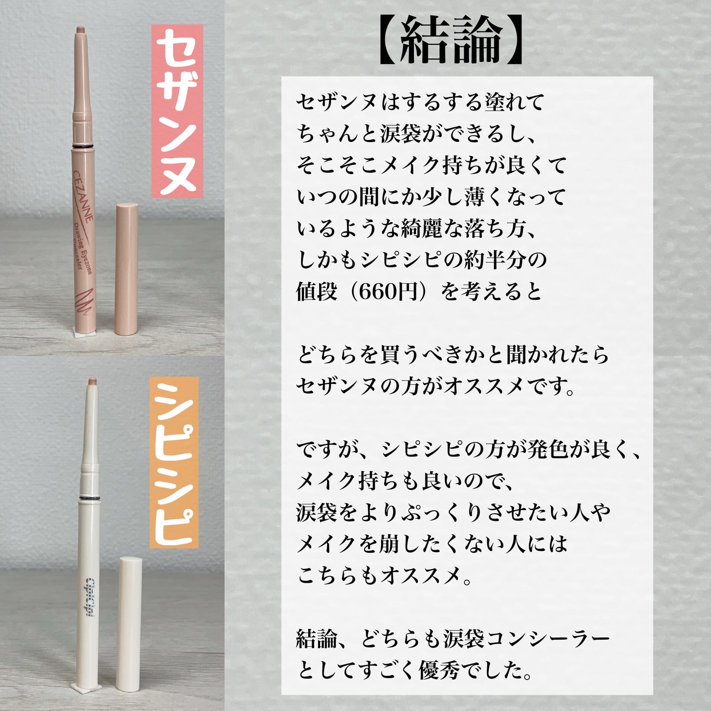 シピシピ ポイントコンシーラー/CipiCipi/ペンシルコンシーラーを使ったクチコミ(7枚目)