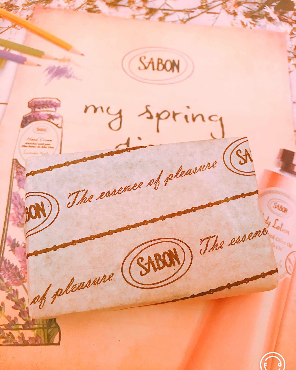 はな on LIPS 「花粉症で顔に湿疹が出て大ピンチ!!急いで買いに行ってサボンの固..」(1枚目)