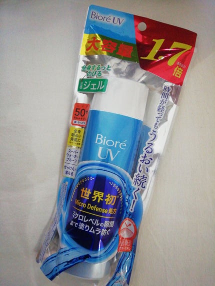 ビオレUV アクアリッチウォータリージェル /ビオレ/日焼け止め・UVケアを使ったクチコミ(1枚目)