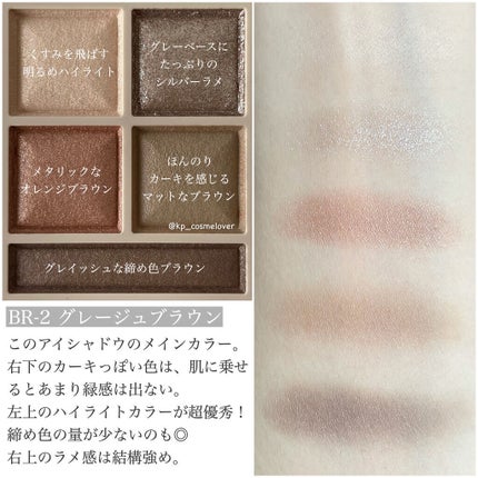 パノラマデザイン アイパレット/Visée/アイシャドウパレットを使ったクチコミ(2枚目)