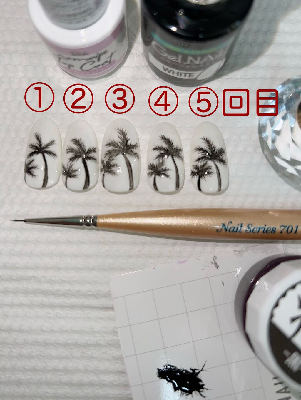 痛ライナー 黒/ネイル工房/ジェルネイルを使ったクチコミ（2枚目）