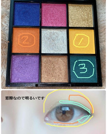 UR GLAM　BLOOMING EYE COLOR PALETTE/U R GLAM/アイシャドウパレットを使ったクチコミ（3枚目）