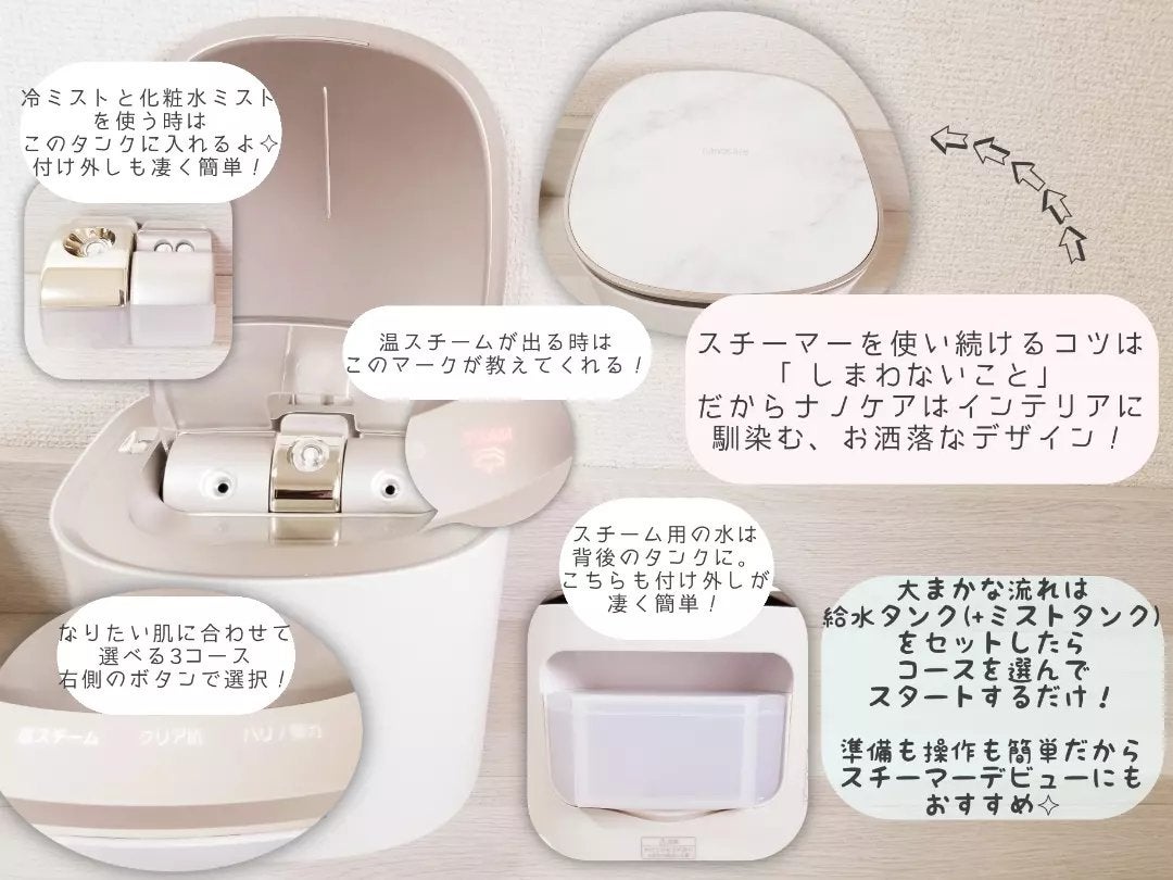 スチーマー ナノケア EH-SA0B/Panasonic/美顔器・マッサージを使ったクチコミ(3枚目)