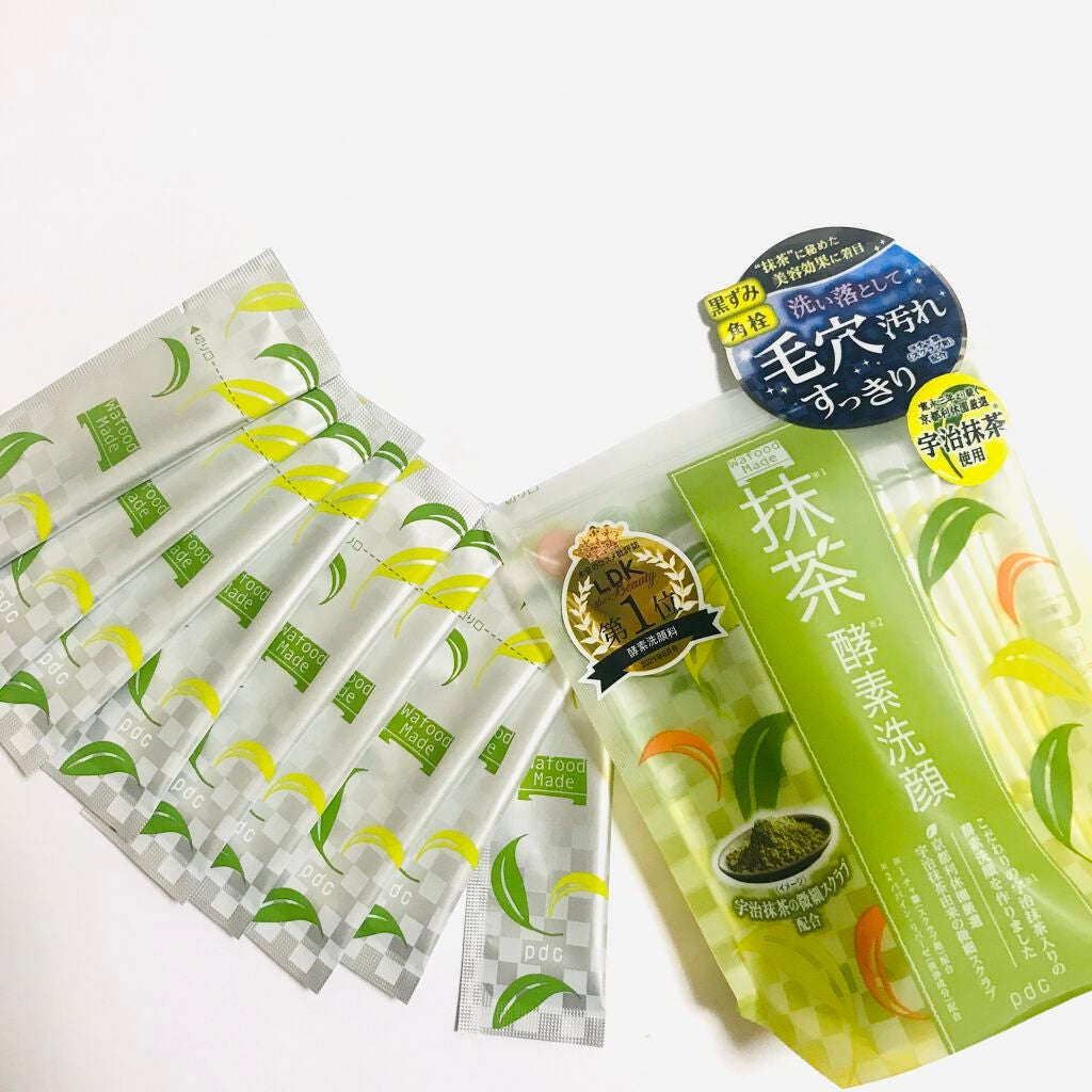 ワフードメイド 宇治抹茶酵素洗顔/pdc/洗顔パウダーを使ったクチコミ(1枚目)