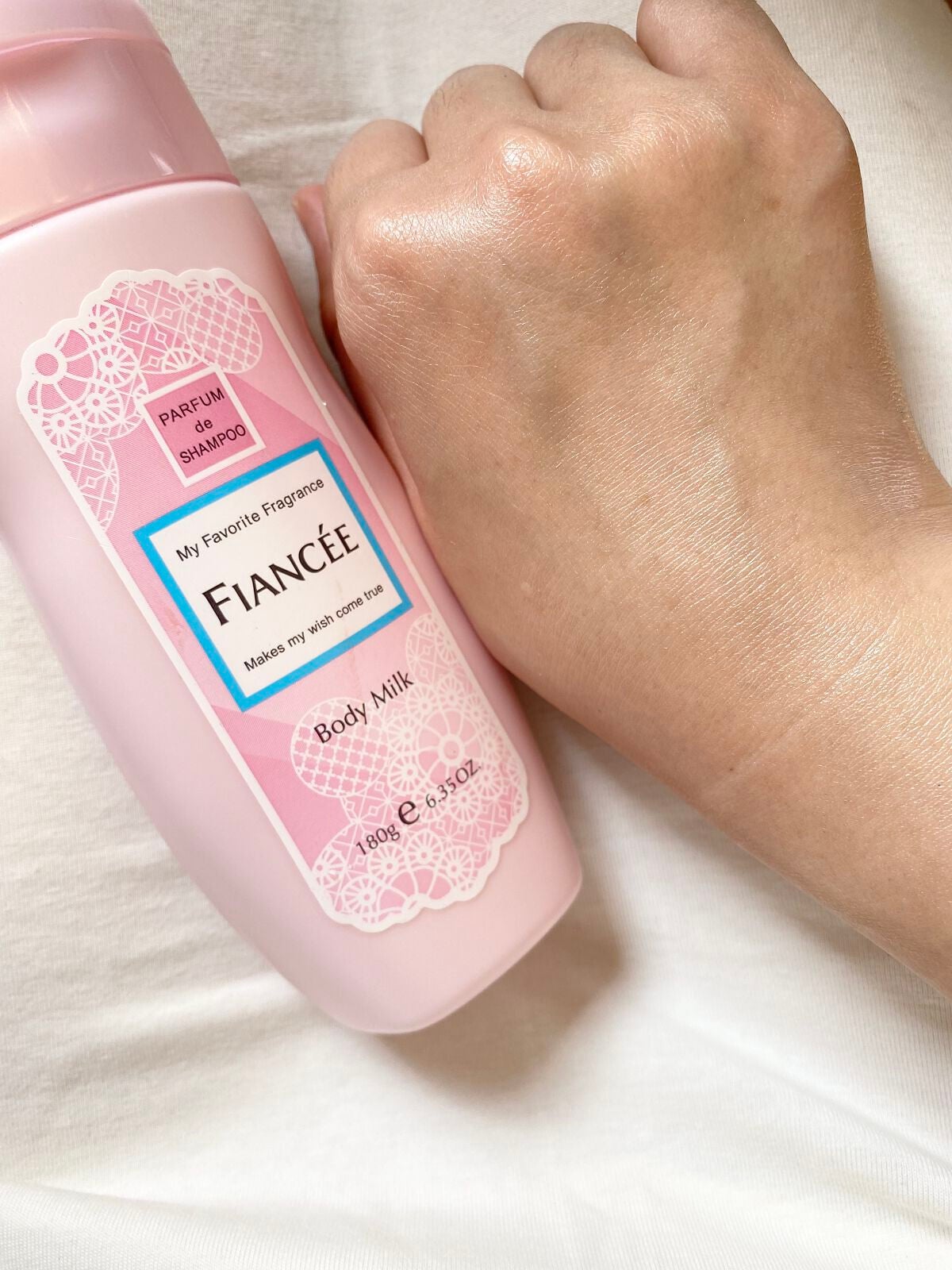 ボディミルクローション ピュアシャンプーの香り/フィアンセ/ボディローションを使ったクチコミ(3枚目)