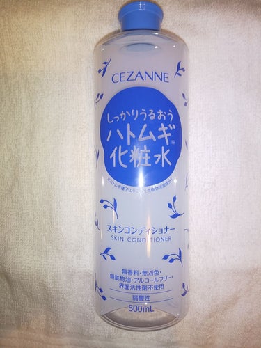 セザンヌしっかりうるおうハトムギ化粧水スキンコンディショナーです。🍀

無香料 無着色 無鉱物油 アルコールフリー 界面活性剤不使用         
弱酸性 美容保湿成分を50種類配合。

ハトムギ化