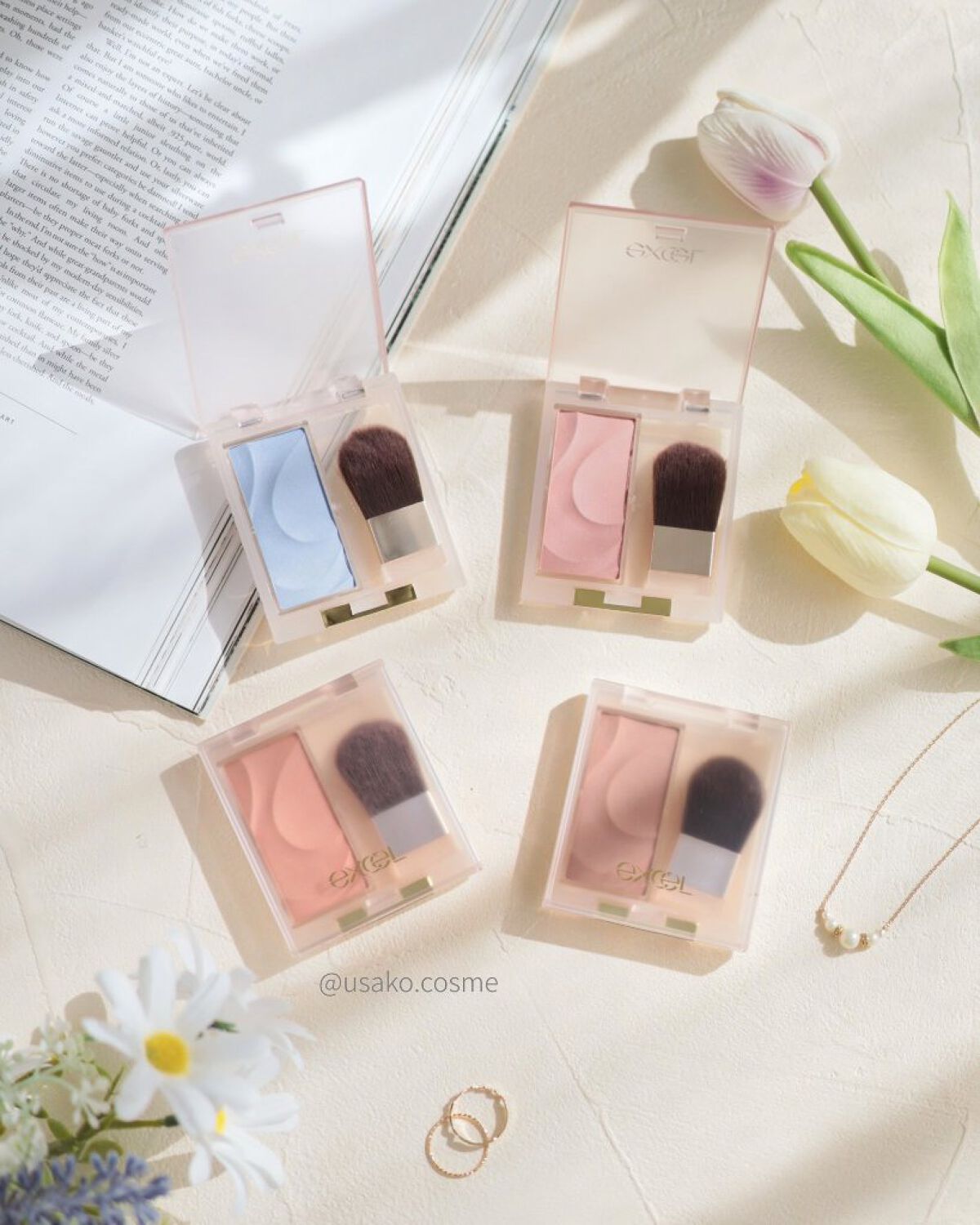 シームレストーン ブラッシュ/excel/パウダーチークを使ったクチコミ（1枚目）