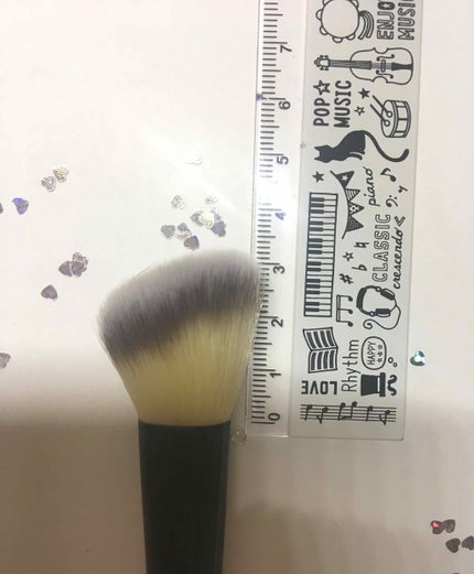 春姫 チークブラシ/DAISO/メイクブラシを使ったクチコミ(3枚目)