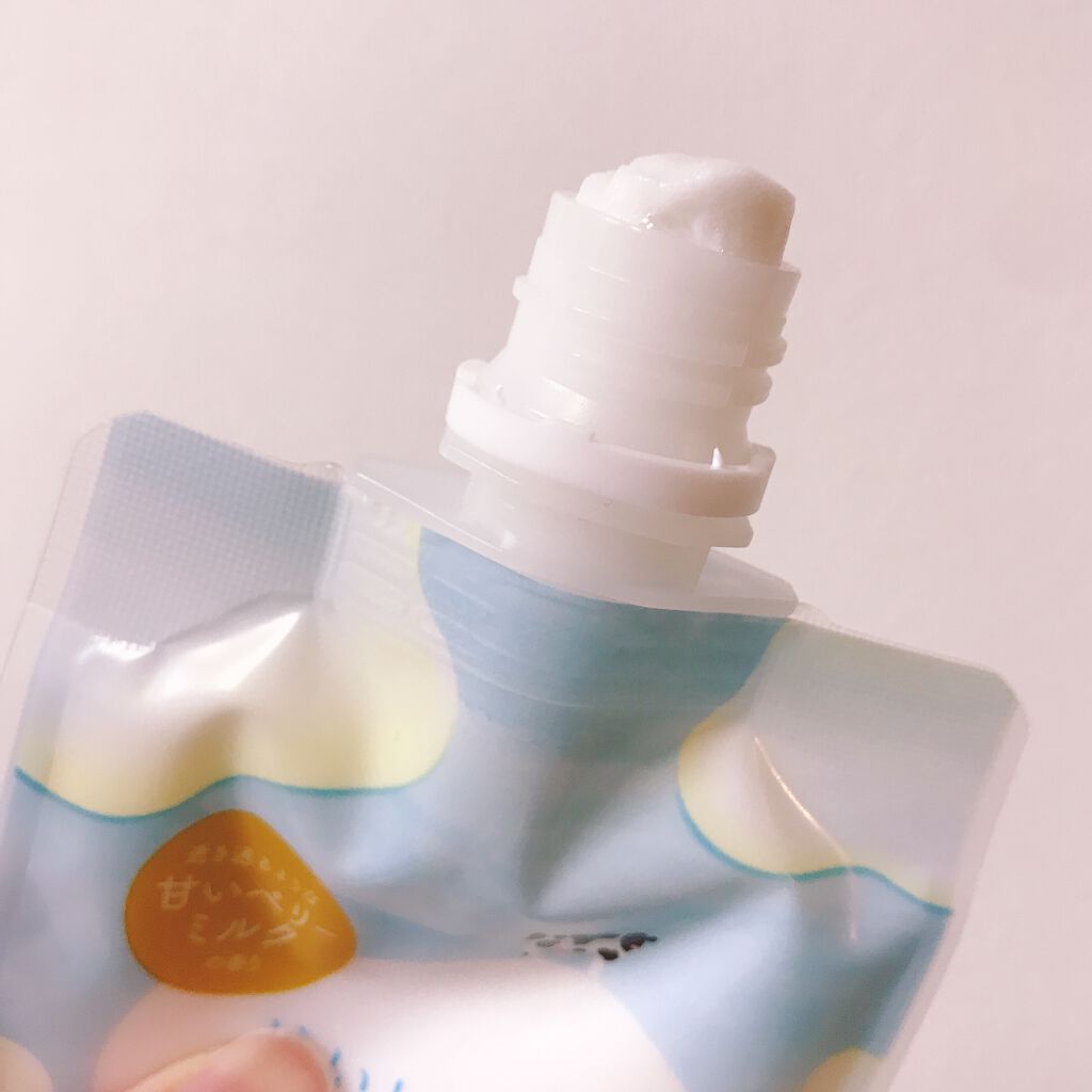 はい!みるく特濃 クリームウォッシュ/ロゼット/洗顔フォームを使ったクチコミ(2枚目)