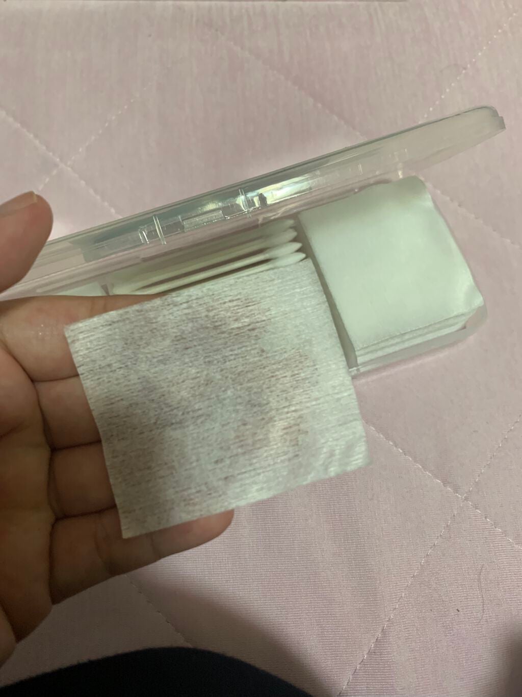 化粧コットン&綿棒セットケース(カガミ付き)/DAISO/その他化粧小物を使ったクチコミ(3枚目)