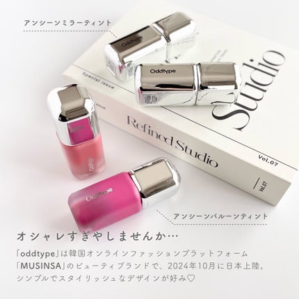 UNSEEN BLUR TINT/Oddtype/口紅を使ったクチコミ(3枚目)