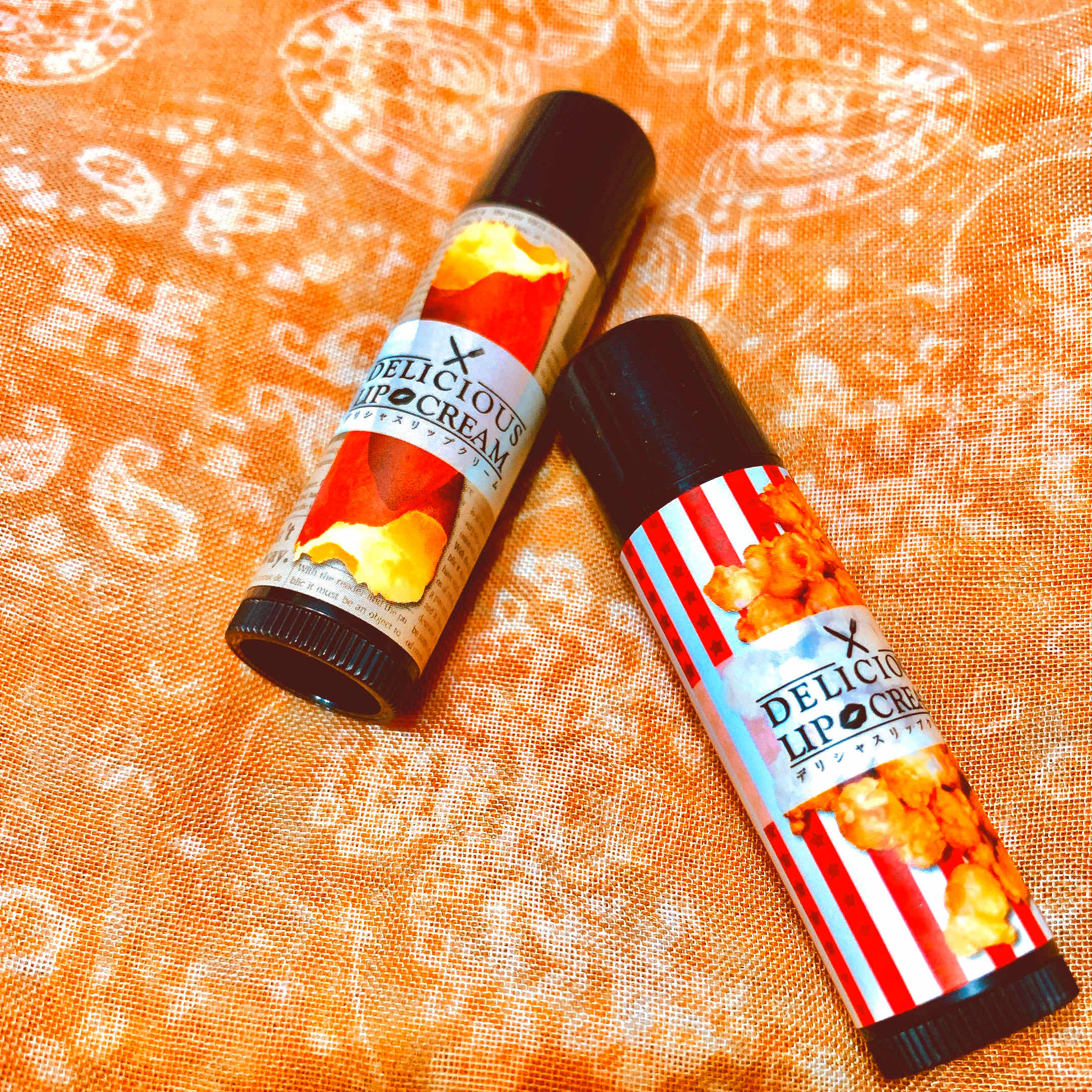 デリシャスリップクリーム キャラメルポップコーン/デリシャスリップクリーム/リップクリームを使ったクチコミ（1枚目）