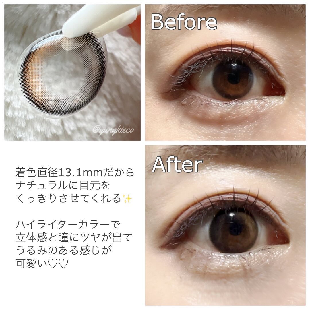 Glowy 1day/OLENS/ワンデー（１DAY）カラコンを使ったクチコミ（2枚目）