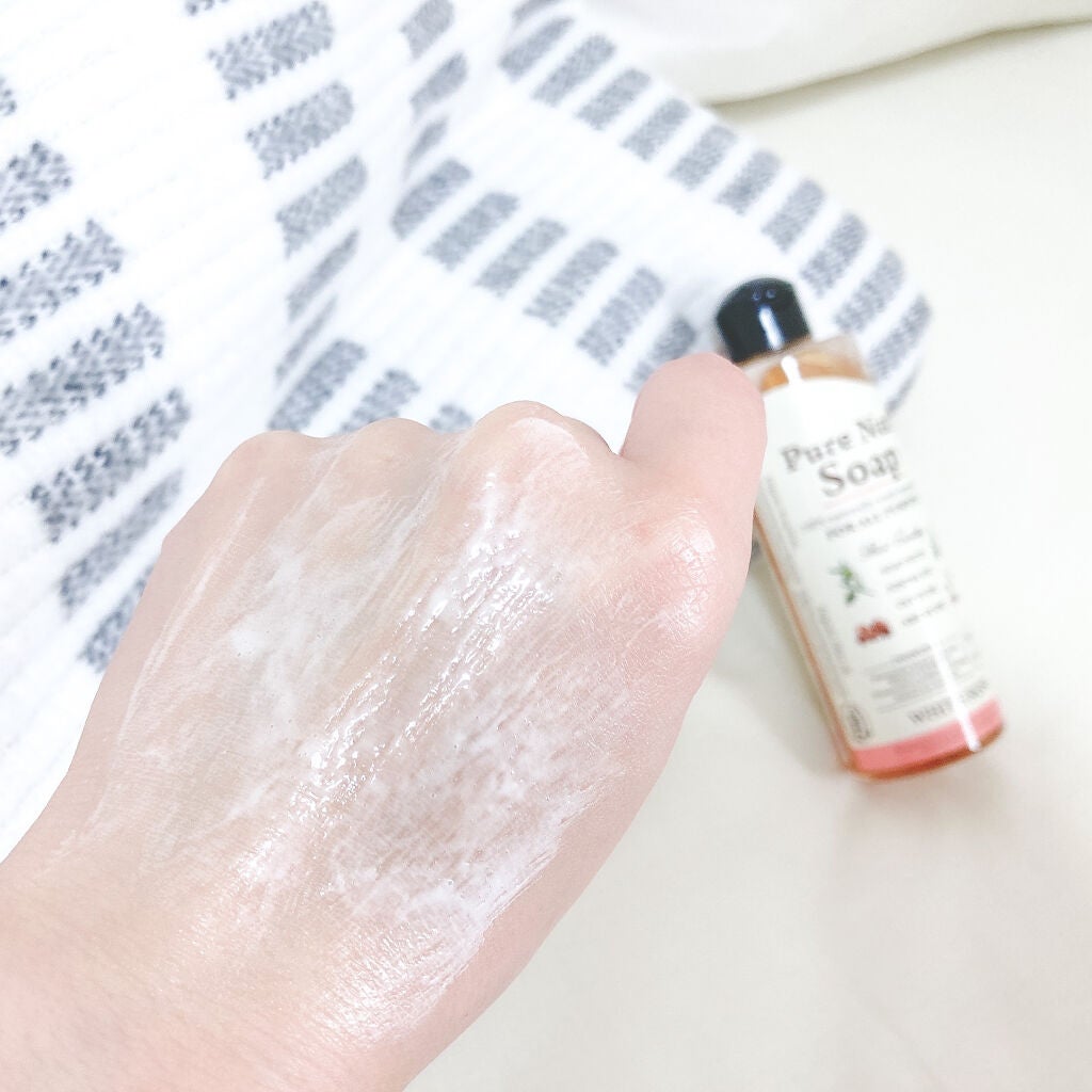 ピュアナッツソープ ホワイトローズの香り/ナチュラセラ/洗顔フォームを使ったクチコミ(3枚目)