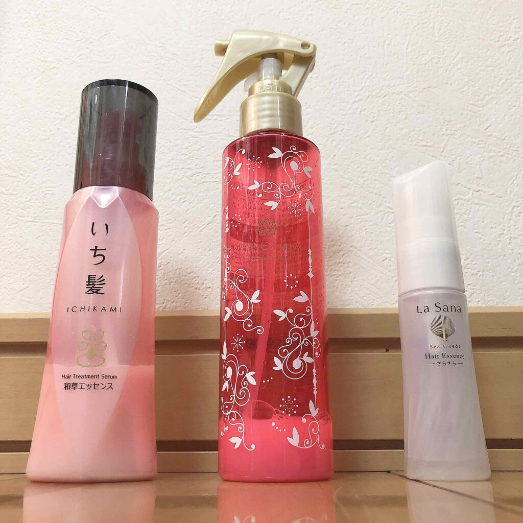 潤濃和草エッセンス/いち髪/ヘアミルクを使ったクチコミ（2枚目）