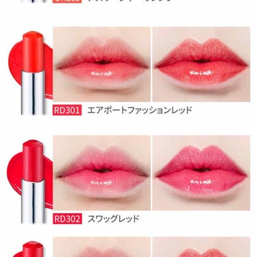 ディアマイ グロッシーティントリップトーク RD302 スワッグレッド/ETUDE/リップグロスを使ったクチコミ（3枚目）