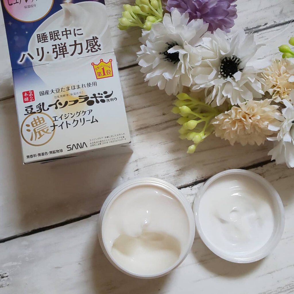 リンクルナイトクリーム/なめらか本舗/フェイスクリームを使ったクチコミ（2枚目）