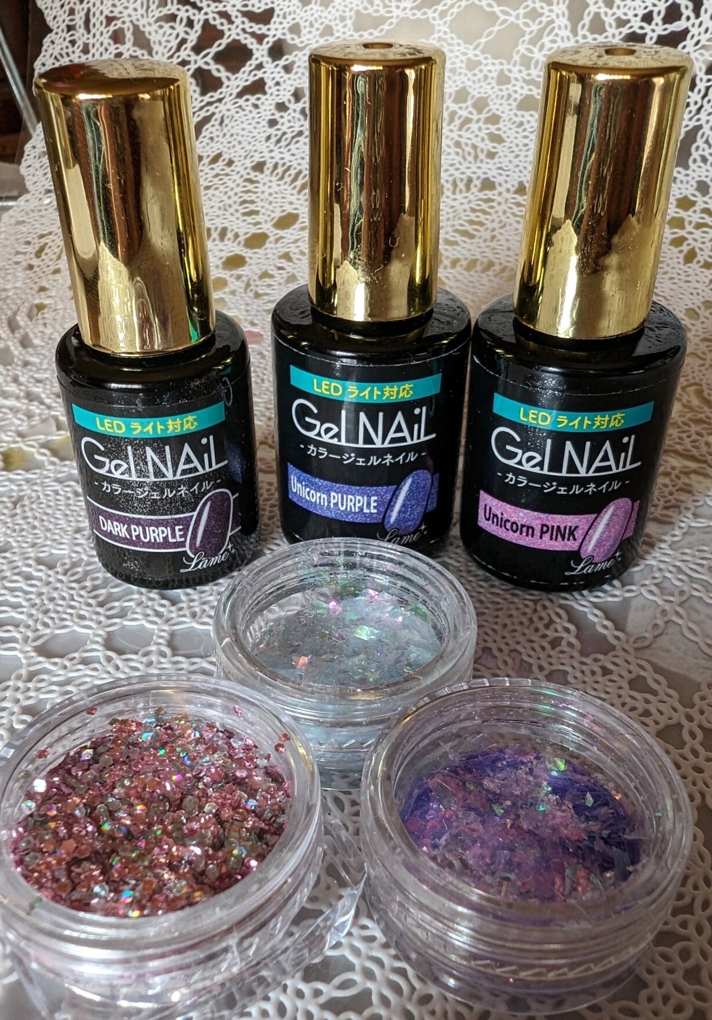 ジェルネイル ダークパープル