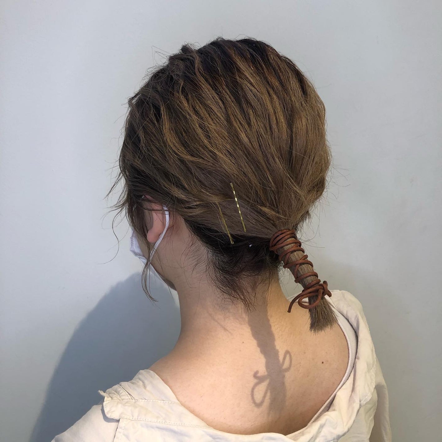 田中みづき on LIPS 「💐...🕊🤎#ボブアレンジ#紐アレンジ...ヘアセット予約承り..」(1枚目)