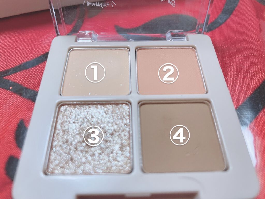 Peach Blush Toast cafe eye palette/NOTONE/アイシャドウパレットを使ったクチコミ（3枚目）