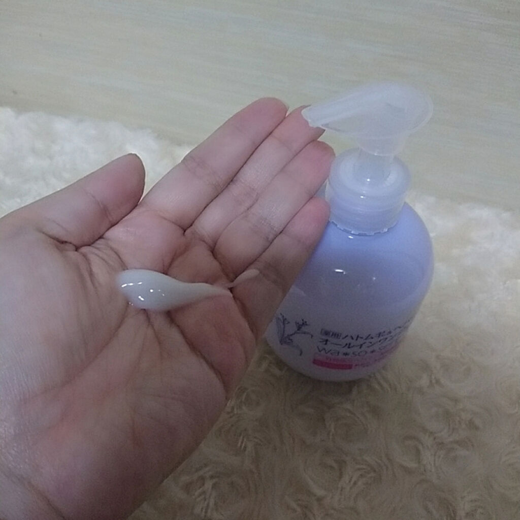 薬用ハトムギ&ヘパリンオールインワンジェル/wa*so*sen/オールインワン化粧品を使ったクチコミ（3枚目）