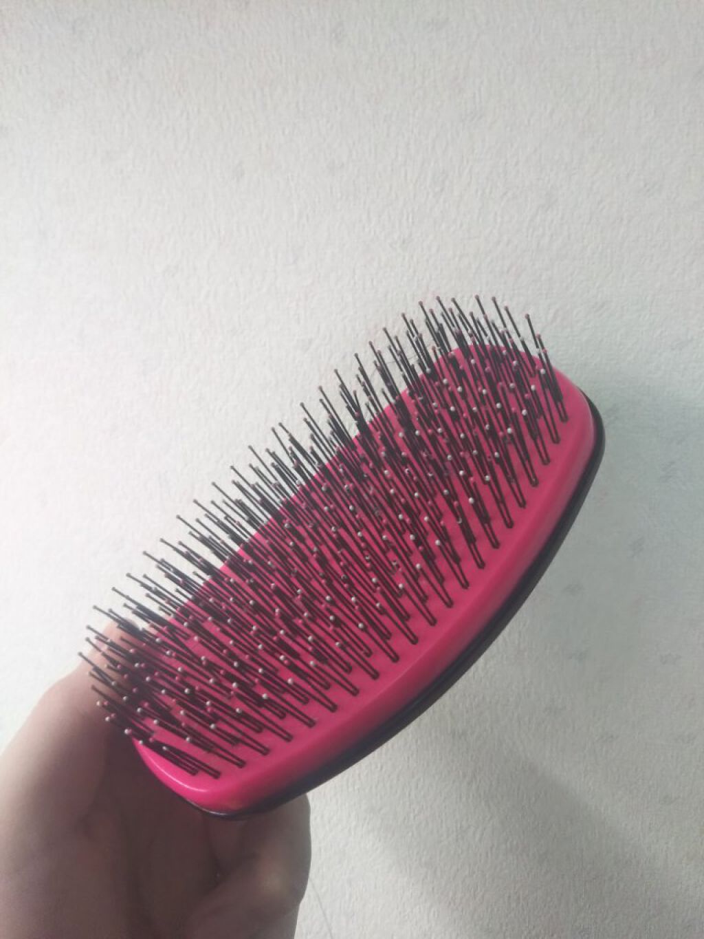 桃の木くし 幅広/DAISO/ヘアコームを使ったクチコミ（3枚目）