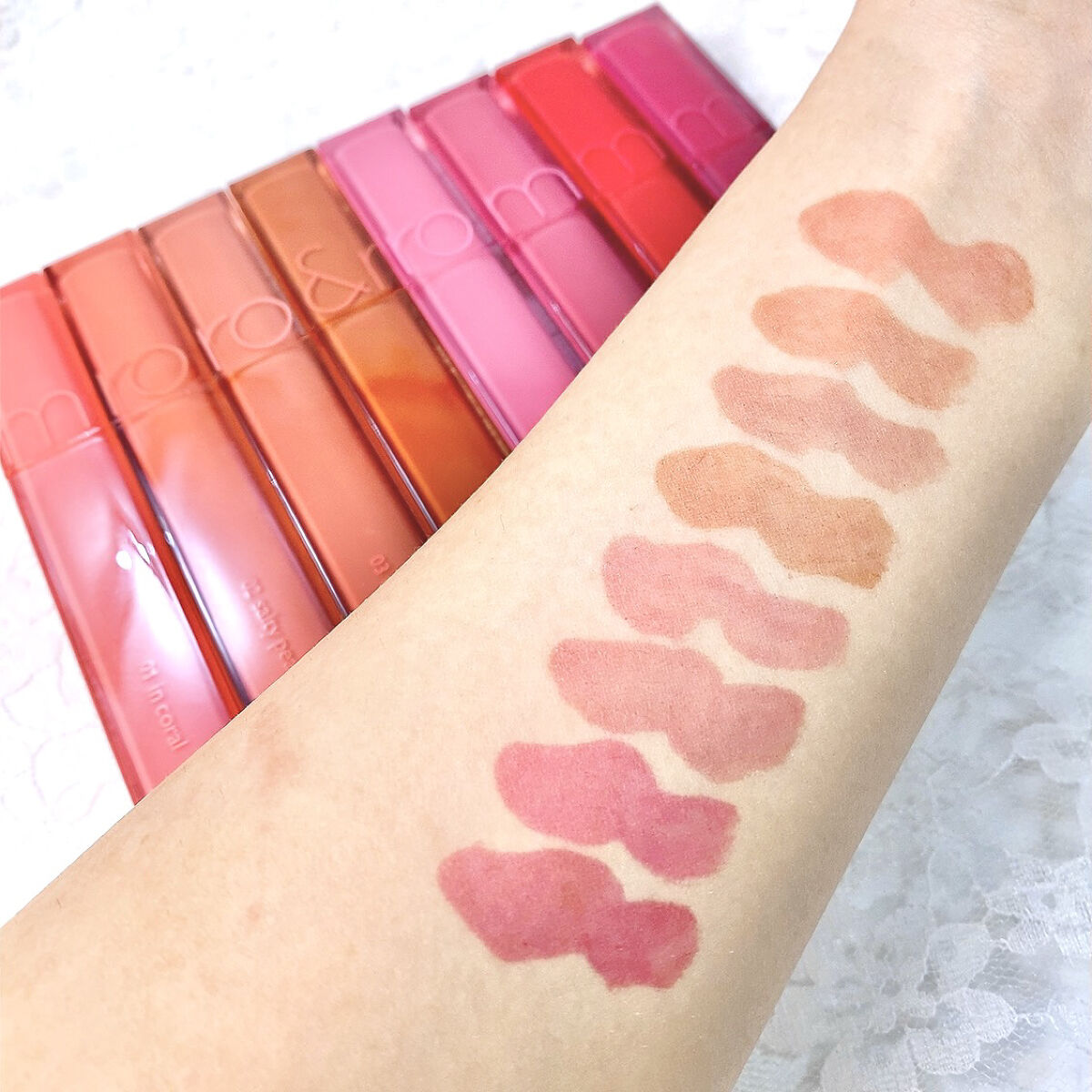 デュイフルウォーターティント/rom&nd/リップティントを使ったクチコミ（3枚目）