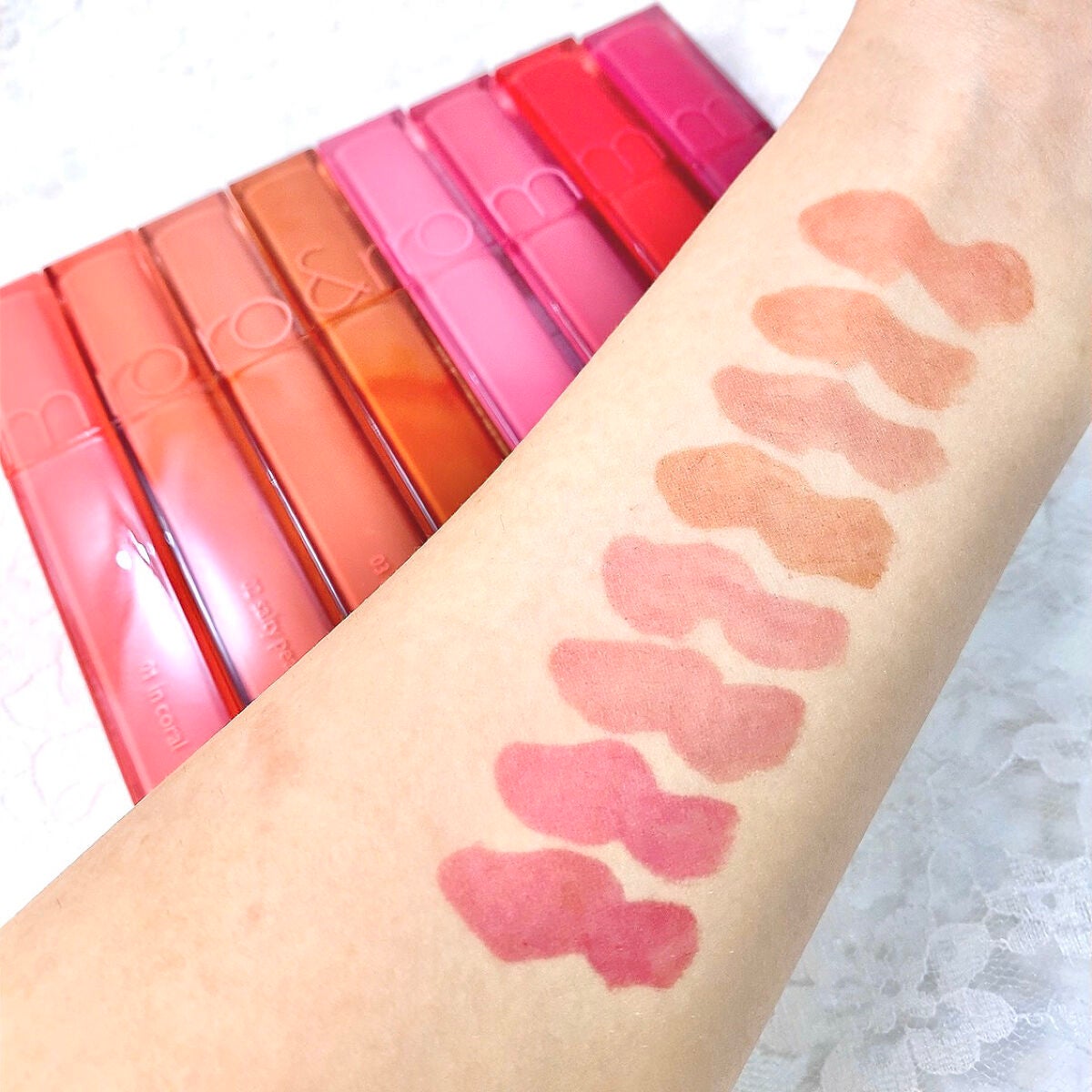 デュイフルウォーターティント/rom&nd/リップティントを使ったクチコミ(3枚目)