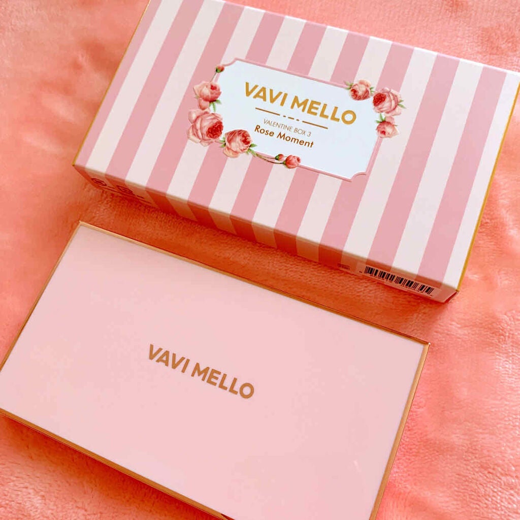 バレンタインボックス3ローズモーメント/VAVI MELLO/アイシャドウパレットを使ったクチコミ(2枚目)
