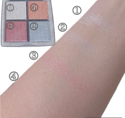 ディオール バックステージ フェイス グロウ パレット/Dior/ハイライトを使ったクチコミ(2枚目)