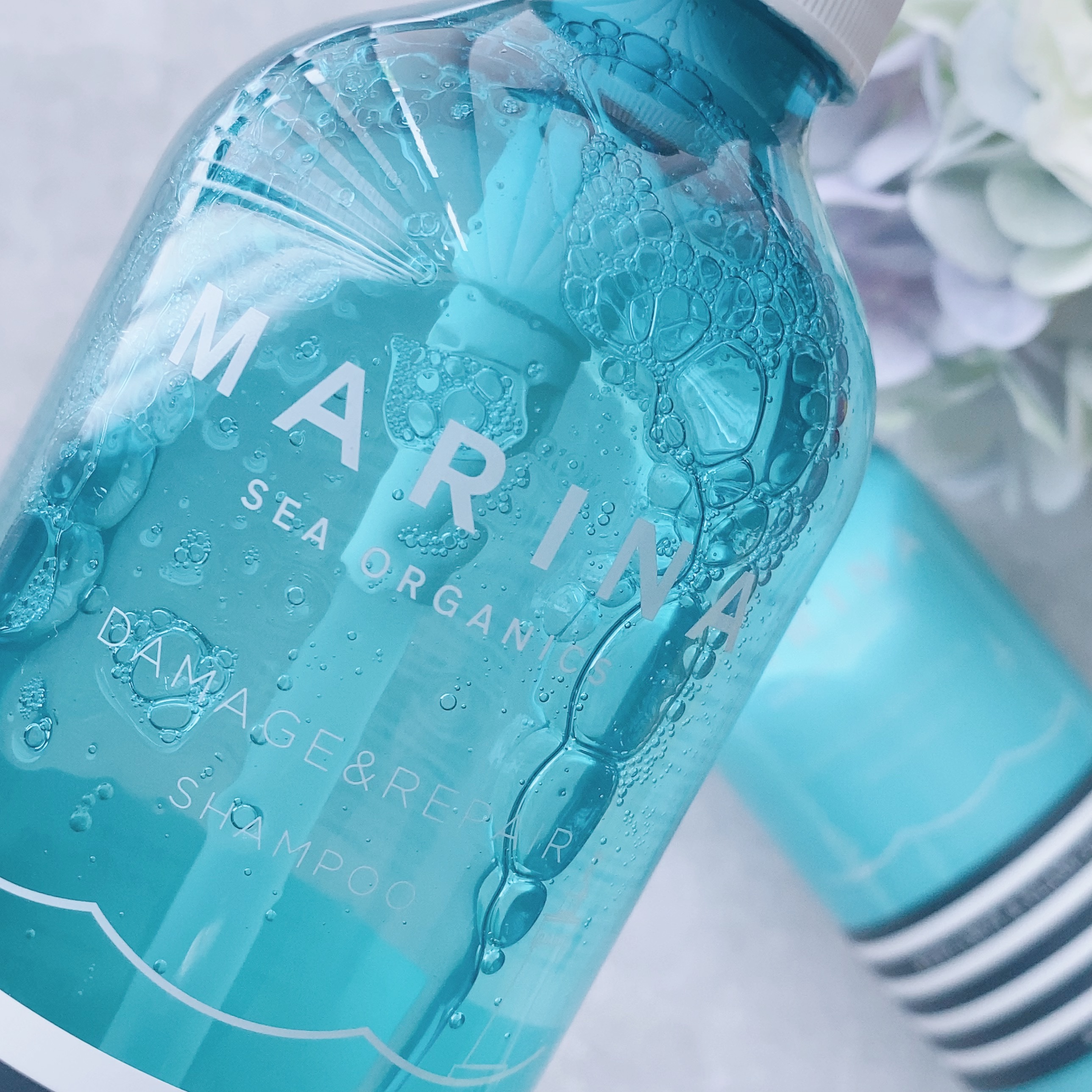 ダメージリペアシャンプー＆トリートメント/マリーナシーオーガニック/市販シャンプーを使ったクチコミ（2枚目）