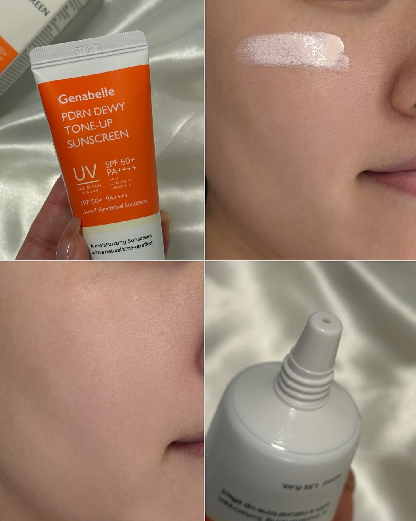 PDRNデューイートーンアップサンスクリーン/Genabelle/日焼け止めミルクを使ったクチコミ（2枚目）
