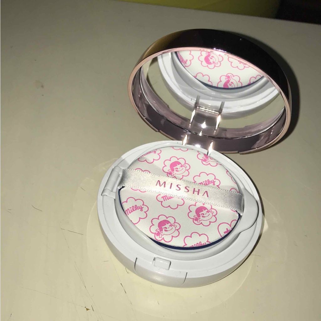 M クッションベース（ミルキー）/MISSHA/化粧下地を使ったクチコミ（2枚目）