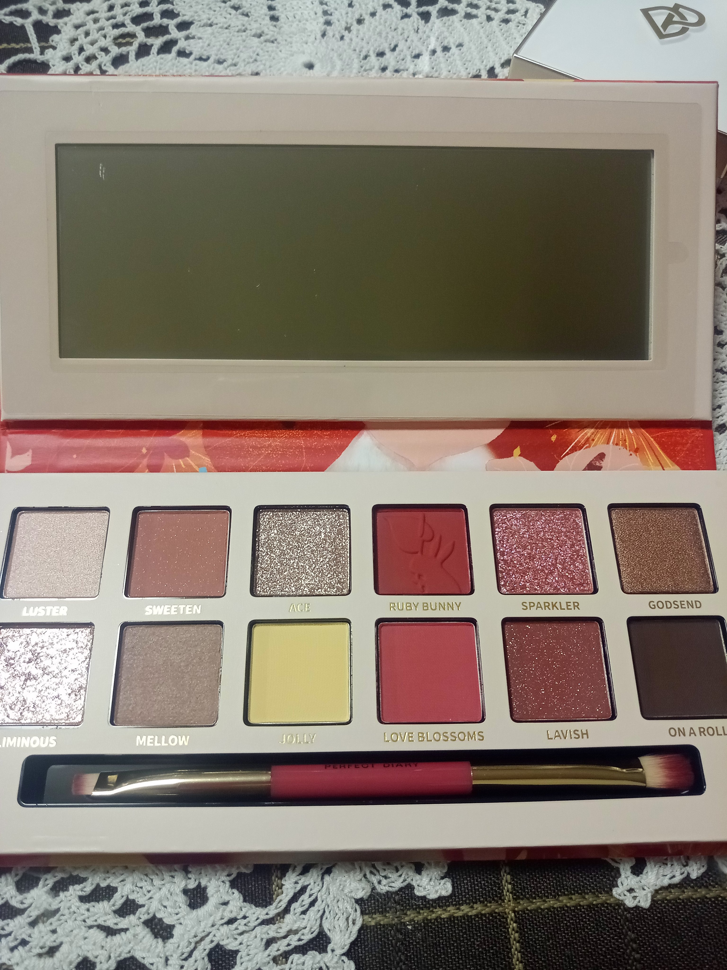 エクスプローラ12色 動物アイシャドウパレット 花兎(ラッキーラビット)/PERFECT DIARY/アイシャドウパレットを使ったクチコミ（2枚目）
