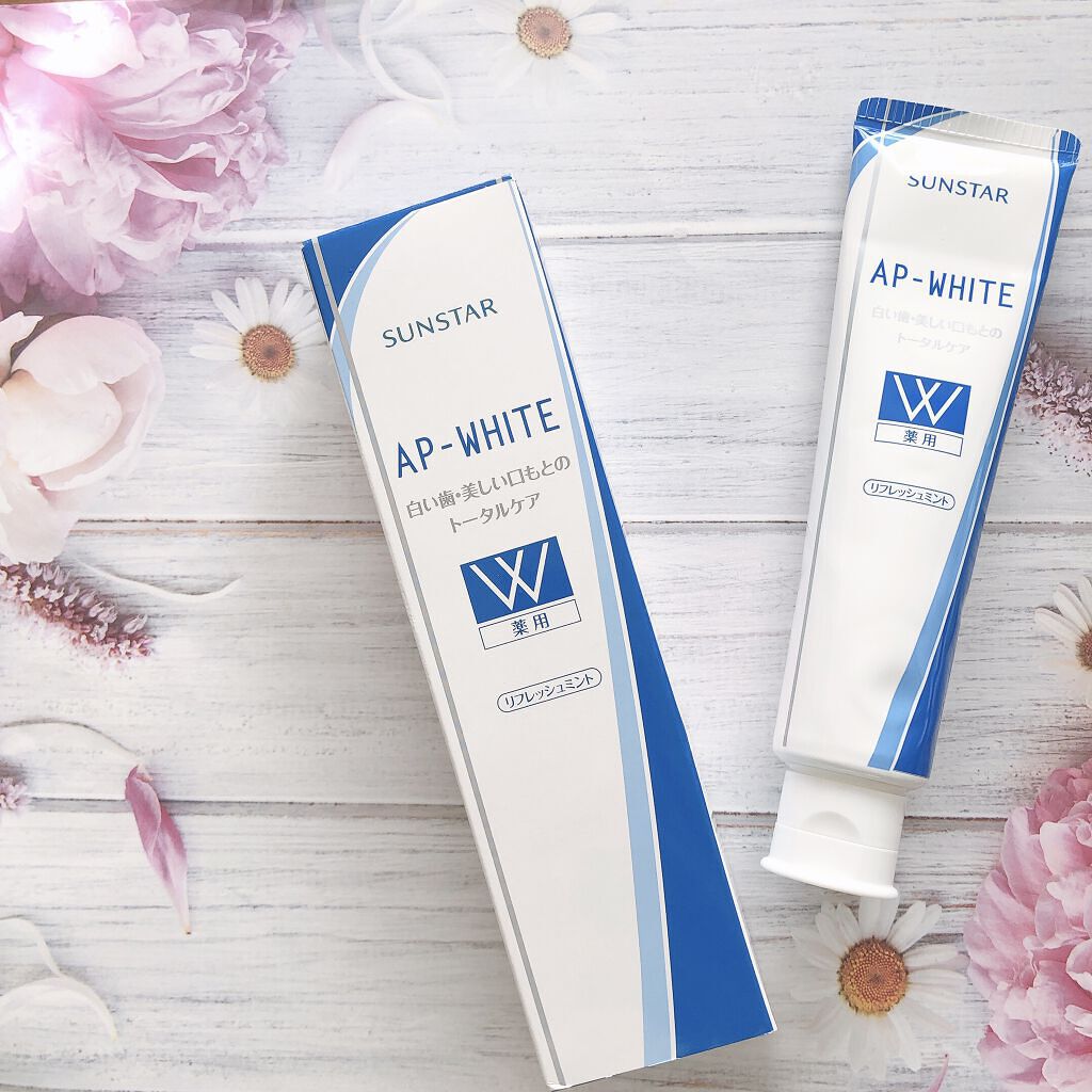 薬用APホワイトNA(リフレッシュミント)/サンスター/歯磨き粉を使ったクチコミ（2枚目）