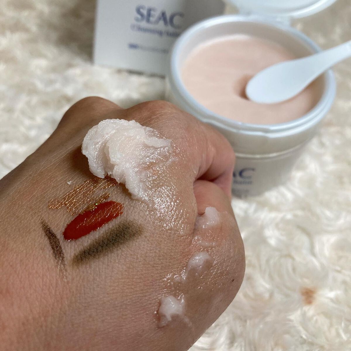 ちゃんぶぅ 投稿ある方フォロバします💕 on LIPS 「SEAC温感クレンジングバーム90g💄ごっそり落とす。思わず触..」(3枚目)