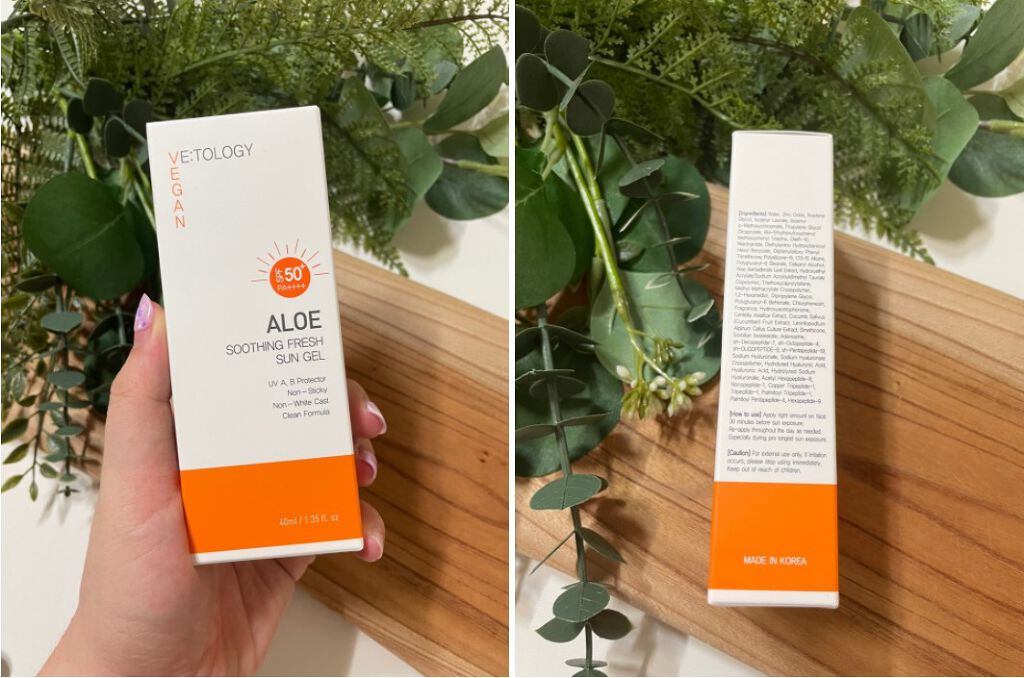 ALOE SHOOTHING FRESH SUN GEL/VEGAN TOLOGY/日焼け止めジェルを使ったクチコミ（1枚目）
