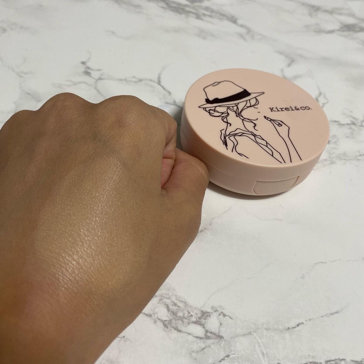 アイブロウパウダー/Kirei&co./パウダーアイブロウを使ったクチコミ（2枚目）