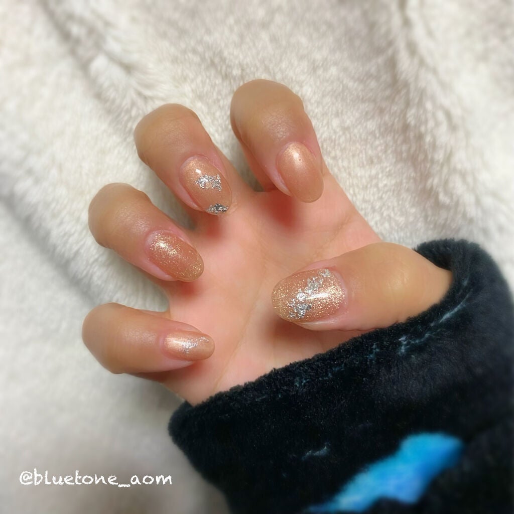 ネイルホイル/セリア/ネイルシールを使ったクチコミ(4枚目)