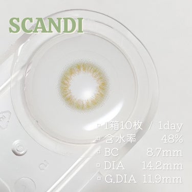 SCANDI 1day/OLENS/カラーコンタクトレンズを使ったクチコミ（2枚目）