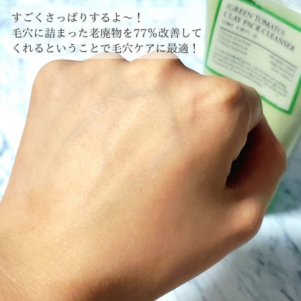 グリーントマトクレイマスククレンザー/FULLY/洗い流すパック・マスクを使ったクチコミ(6枚目)