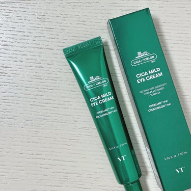 VTコスメティックス 
CICA マイルドアイクリーム(30ml)
2420円
⁡
・CICA HIALON
整肌＆水分補給
しっとり肌荒れを防ぐ
⁡
・アデノシン
ハリ弾力を与える
⁡
・椿の花エキス