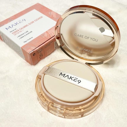 ヌードカーミンググロークッション/MAKE9/クッションファンデーションを使ったクチコミ(2枚目)