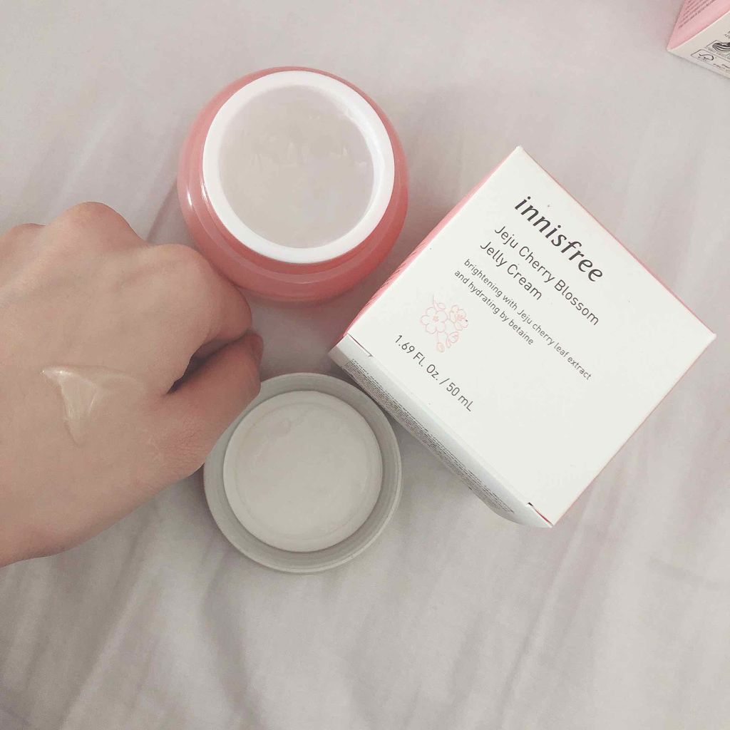 チェリーブロッサム ジェリークリーム N/innisfree/フェイスクリームを使ったクチコミ（3枚目）