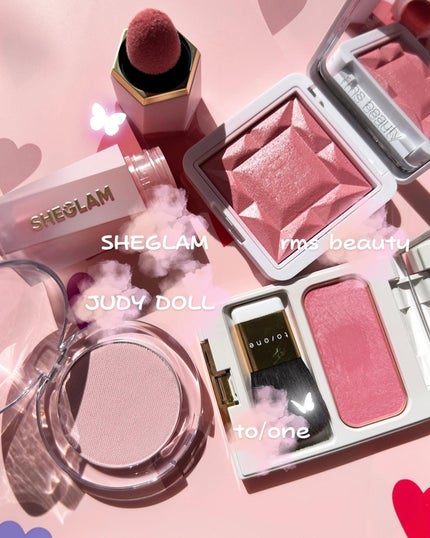 トーン ペタル チーク/to/one/パウダーチークを使ったクチコミ(1枚目)